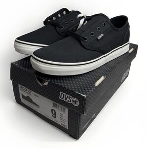 DVS Rico CT Canvas Skate Shoes Men's Size 9 Black Canvas Skateboard Sneakers